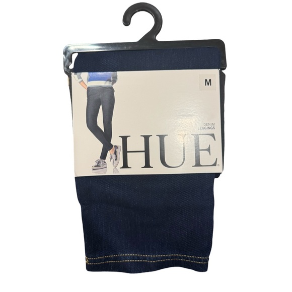 HUE Classic Stretch Denim Legging - Dark Denim NWT - Picture 1 of 4